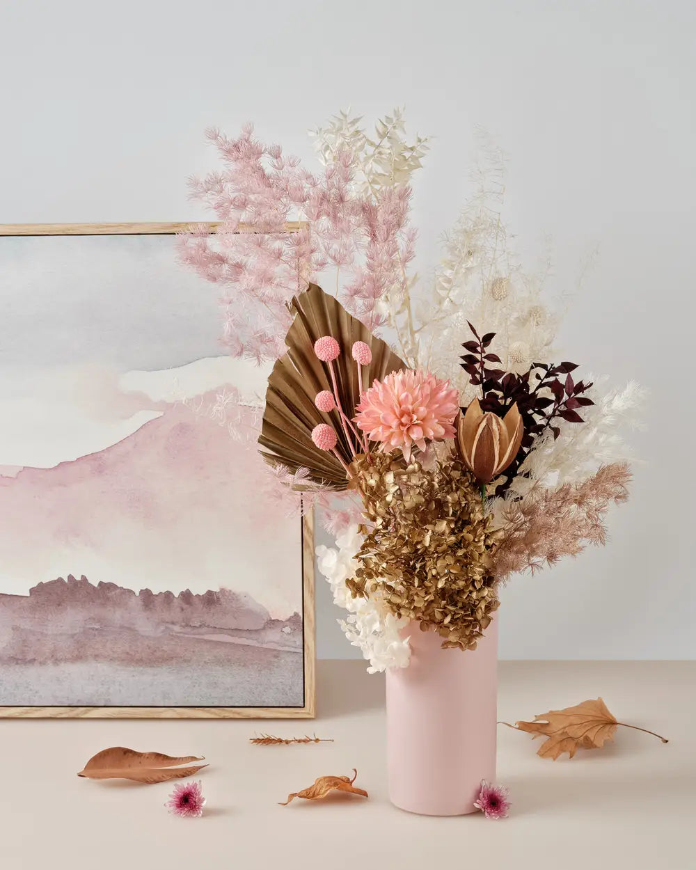 Leo Dried Flower Arrangement by Fig & Bloom
