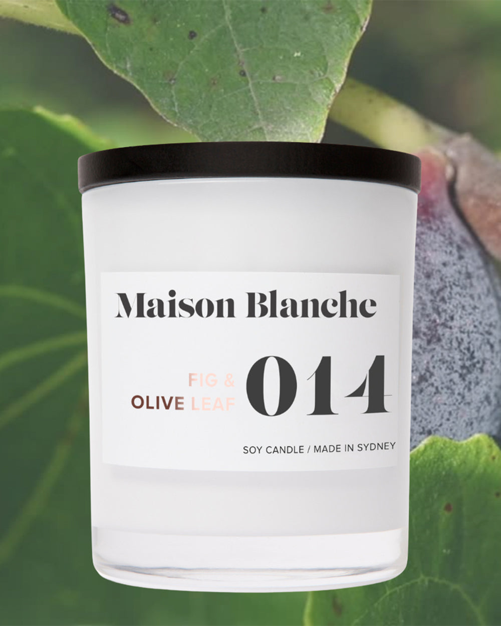 olive leaf large candle