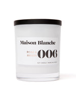 rose amber large candle