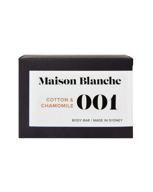 Body Bar 001 Cotton & Chamomile 150g | Maison Blanche