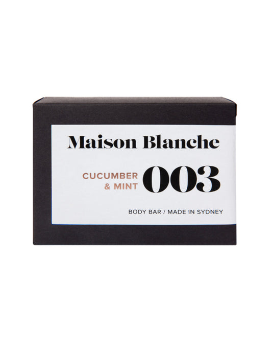 Body Bar 003 Cucumber & Mint 150g | Maison Blanche