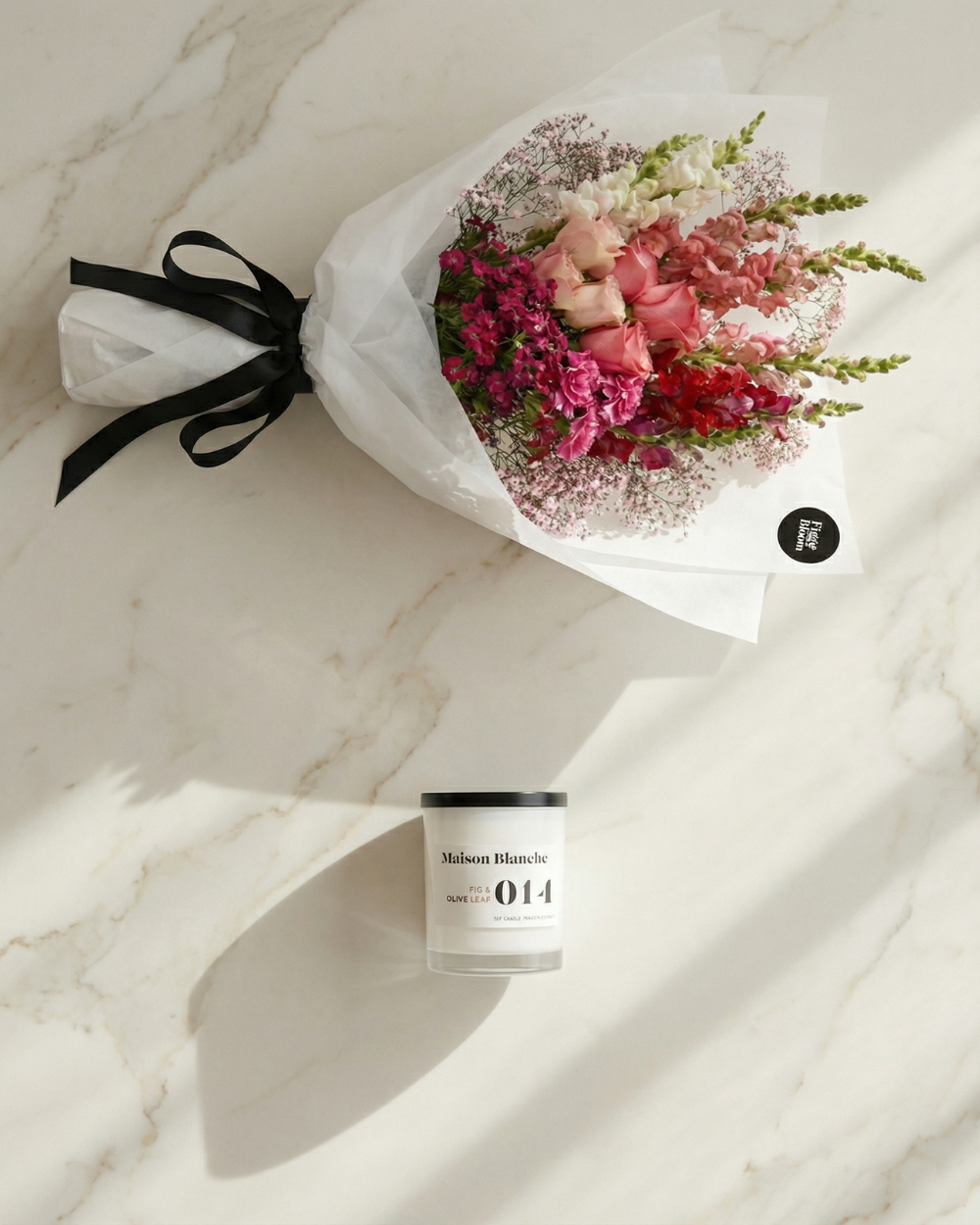Marseille Bouquet + Candle Bundle