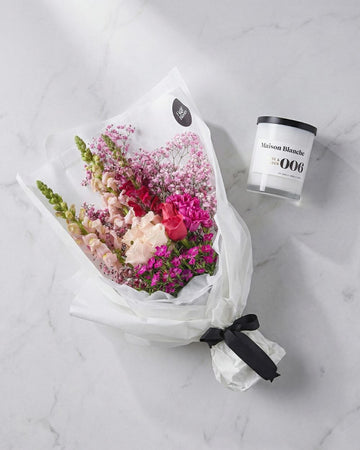 Marseille Bouquet + Candle Bundle