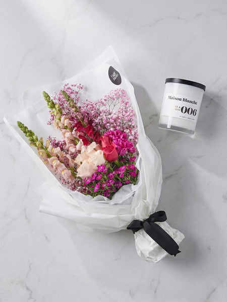 Marseille Bouquet + Candle Bundle