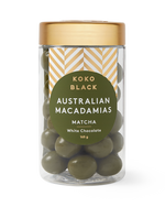 Koko Black Matcha Macadamias 165g White Chocolate