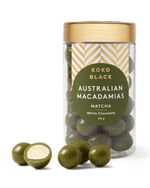Koko Black Matcha Macadamias 165g White Chocolate