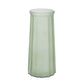 Matte Sage Ribbed Glass Vase