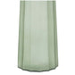 Matte Sage Ribbed Glass Vase