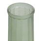 Matte Sage Ribbed Glass Vase