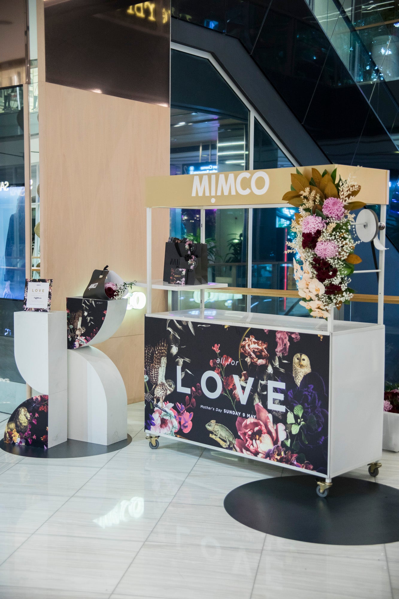 Mimco  —  Mother's Day flower carts