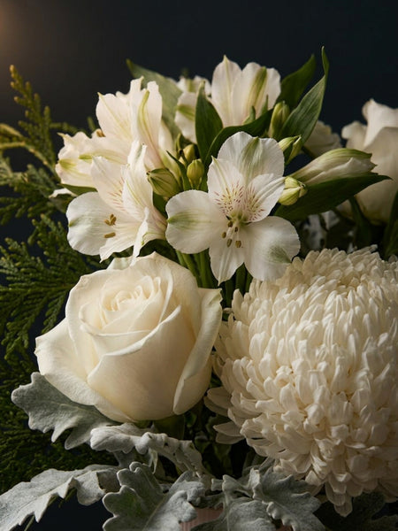 Monaco White & Vase