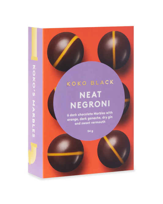 Koko Black Neat Negroni Marbles Dark Chocolate