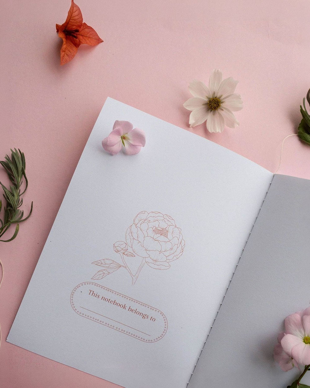 This On Paper Notebook Peony 3