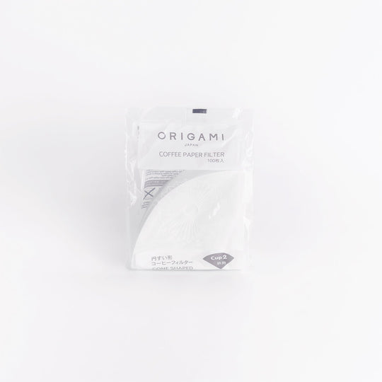 Origami cone paper filters