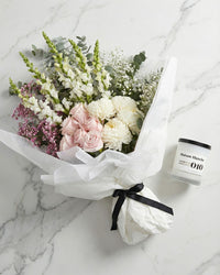 Osaka Bouquet + Candle Bundle