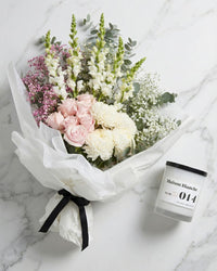 Osaka Bouquet + Candle Bundle