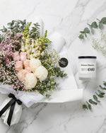 Osaka Bouquet + Candle Bundle