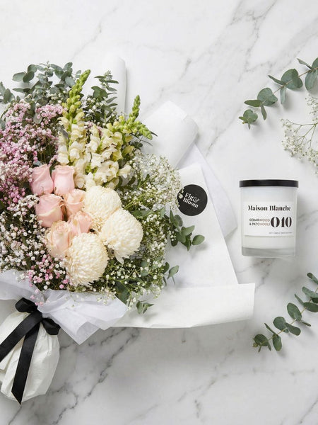 Osaka Bouquet + Candle Bundle