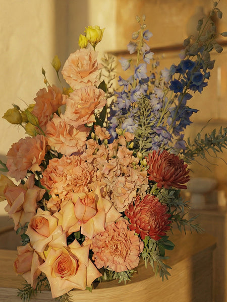 Colourful Vase Arrangement - Tall