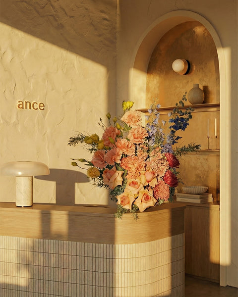 Colourful Vase Arrangement - Tall