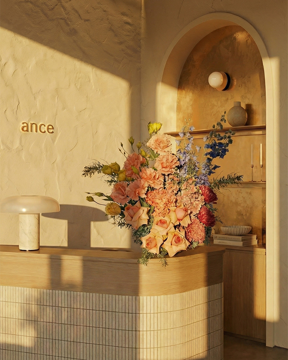 Colourful Vase Arrangement - Tall