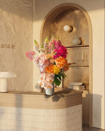 Colourful Vase Arrangement - Tall