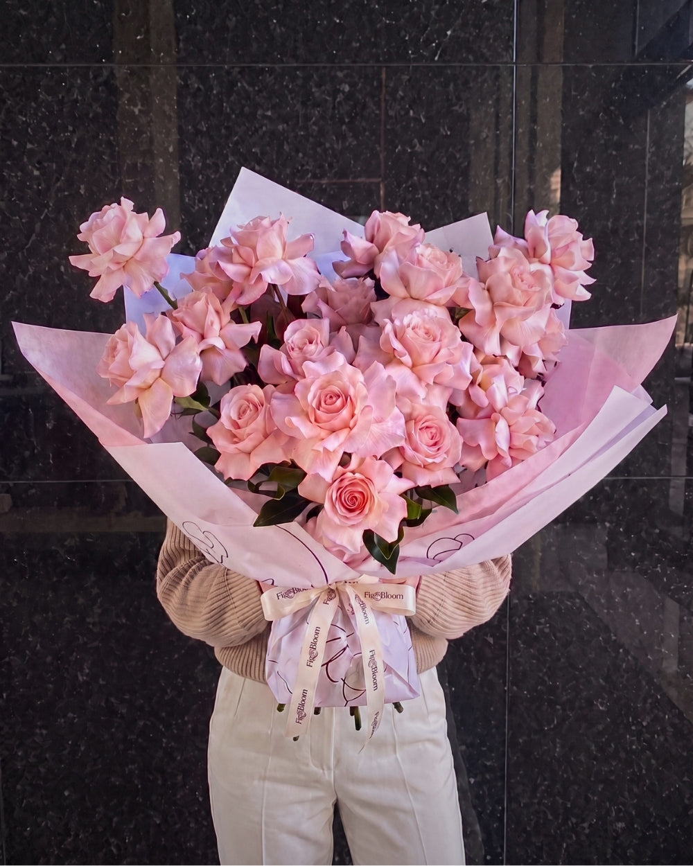 Reflexed Roses - Pastel Pink