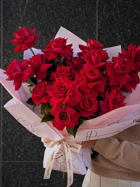 Reflexed Roses - Red