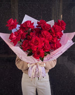 Reflexed Roses - Red
