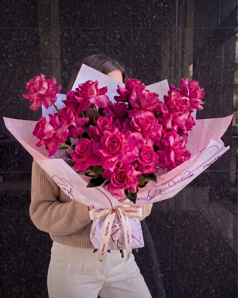 Reflexed Roses - Hot Pink