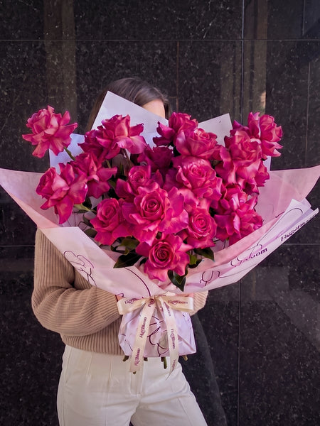 Reflexed Roses - Hot Pink