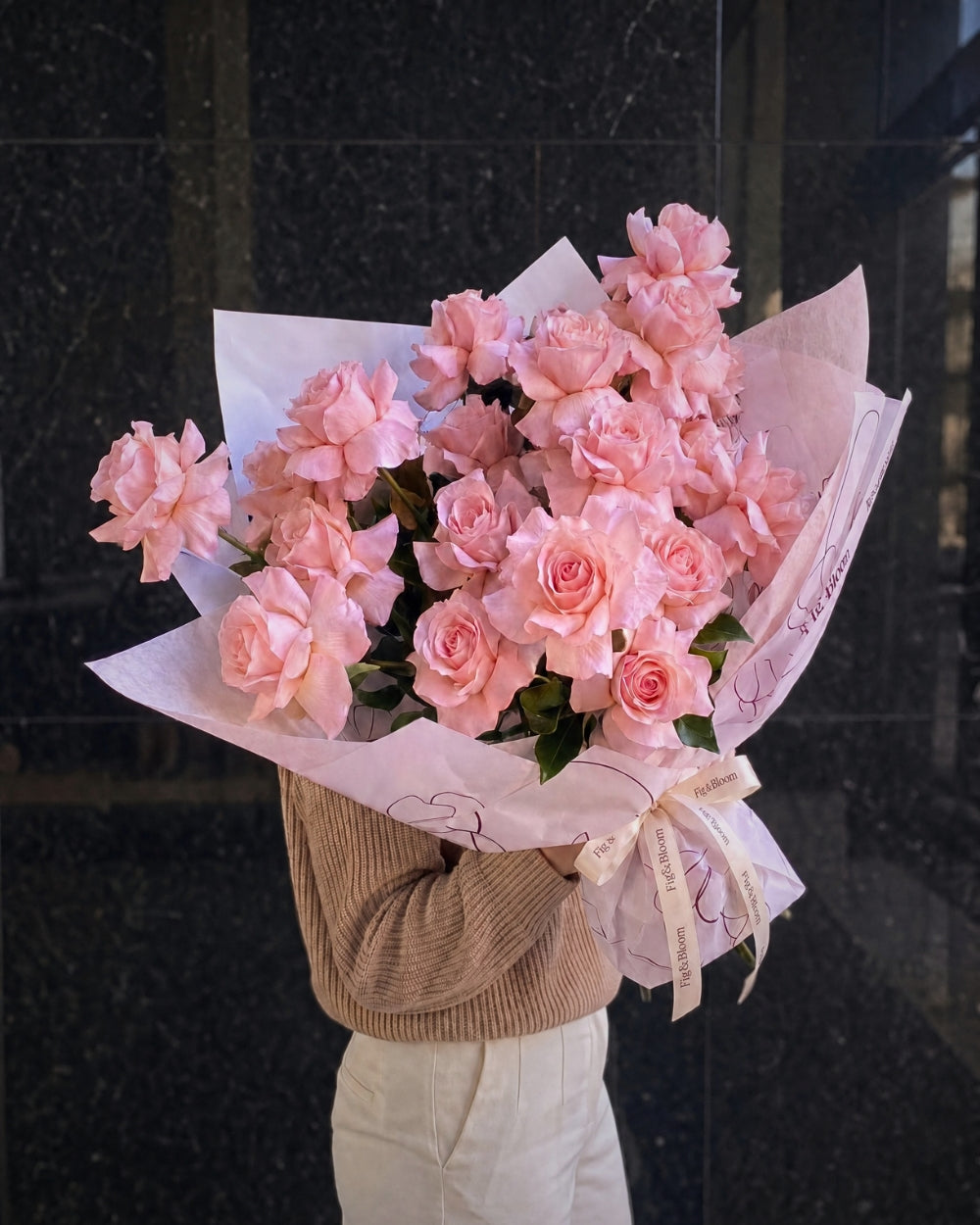 Reflexed Roses - Pastel Pink