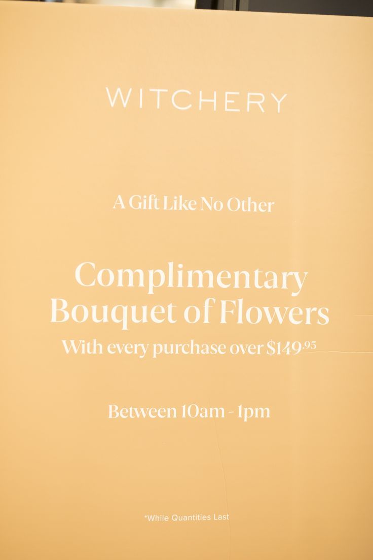 Retail Promotion for Witchery
