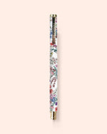 Typoflora Blooms in White rollerball pen