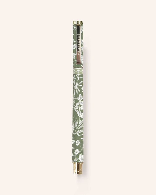 Typoflora Sage Botanical rollerball pen