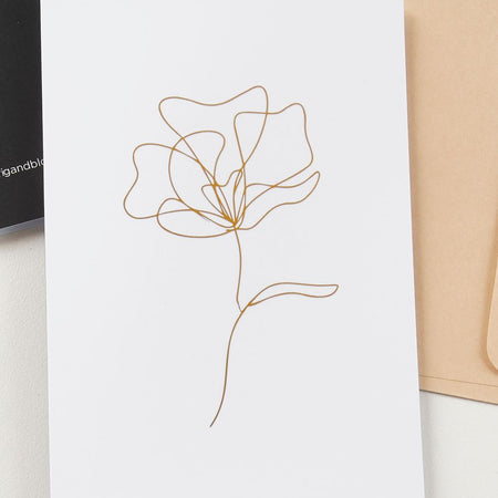 Single Stem greeting card — included free