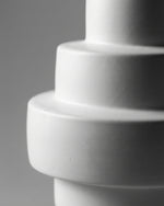 Stacked Totem Vase (White)