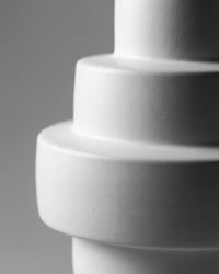 Stacked Totem Vase (White)