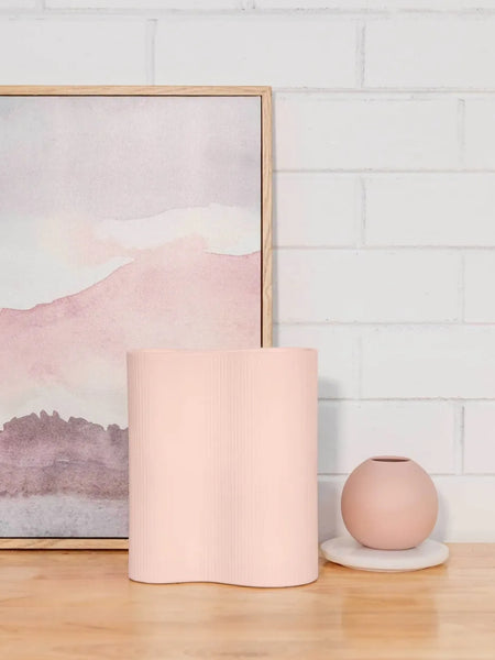 Wave Vase - Pink