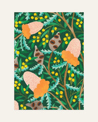 banksia botanical card front design