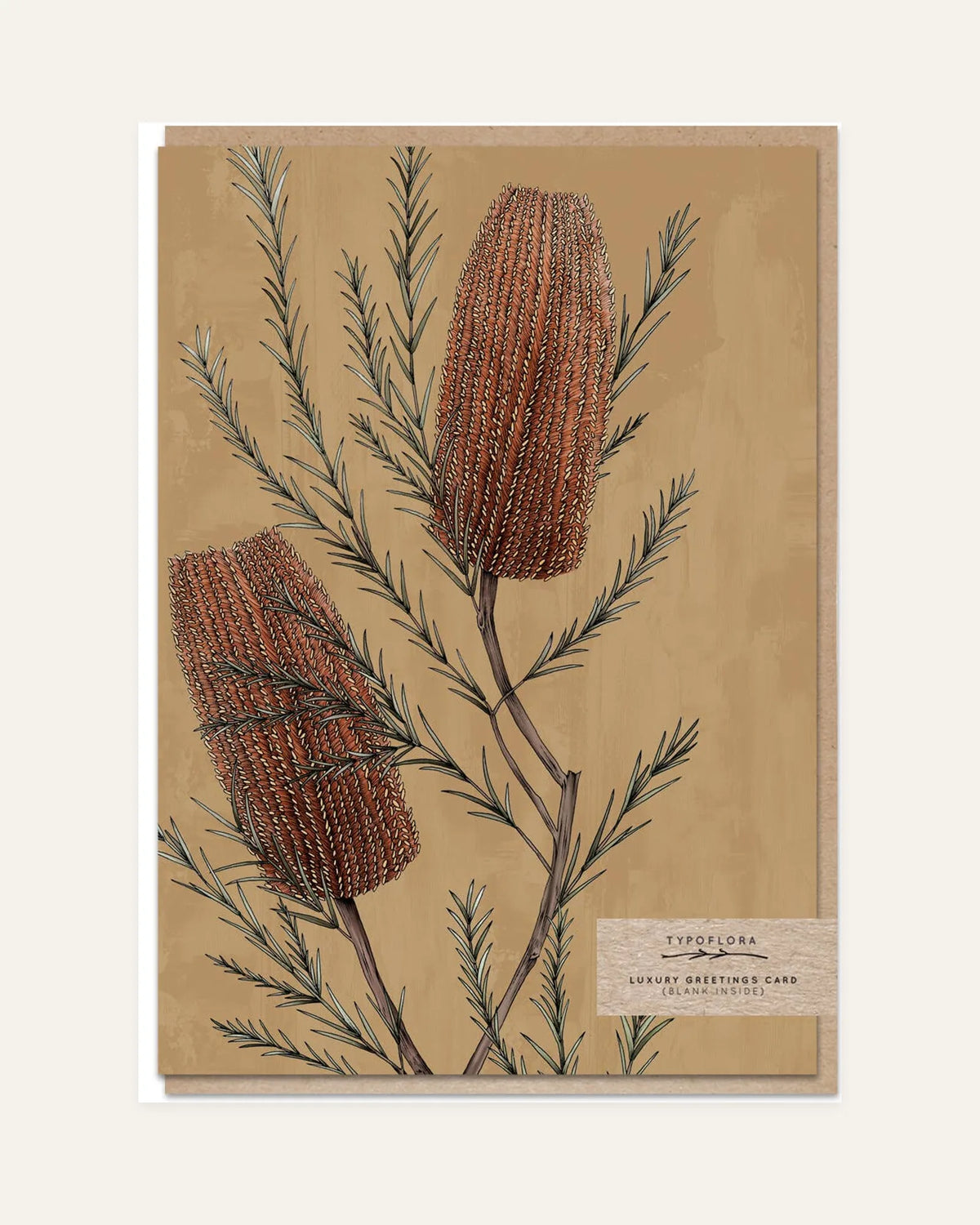 banksia portrait card front design