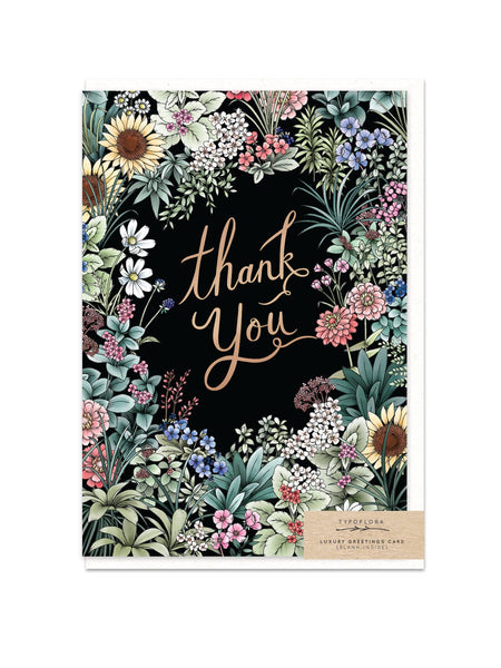 Flower Field Thank You Card