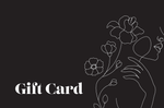 Fig & Bloom gift card front with floral line art