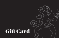 Fig & Bloom gift card front with floral line art