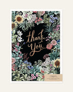 flower field thank you card front design