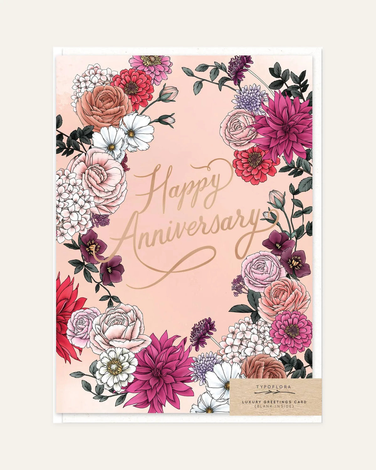 happy anniversary card front design