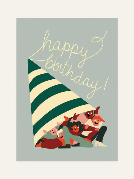 happy birthday card front design