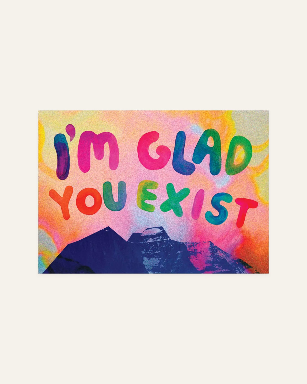 im glad you exist card front design