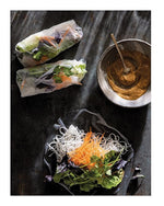 Summer rolls with peanut sauce, from Magnolia Table Volume 3