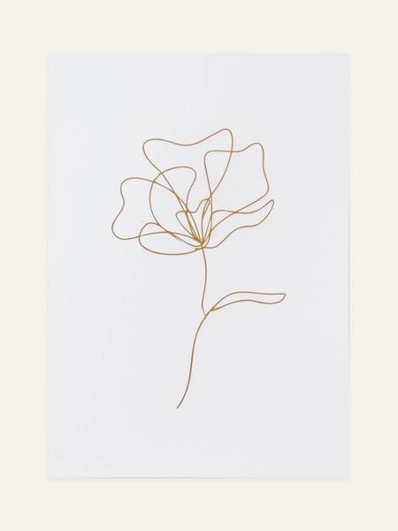 single stem greeting card — front design